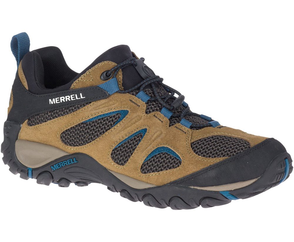 Merrell Hiking Shoes Brown/Black - Yokota 2 Stretch - Mens 32WFMRLPV